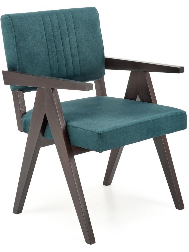 Деревянный стул Катернин зеленый / черный