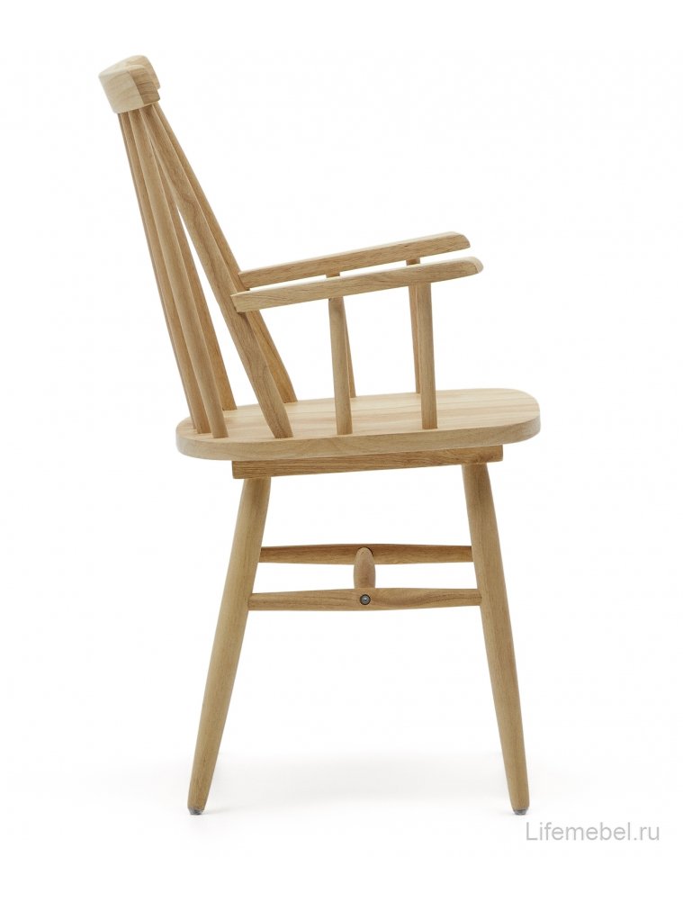 Деревянный стул Kristie с подлокотниками древесный