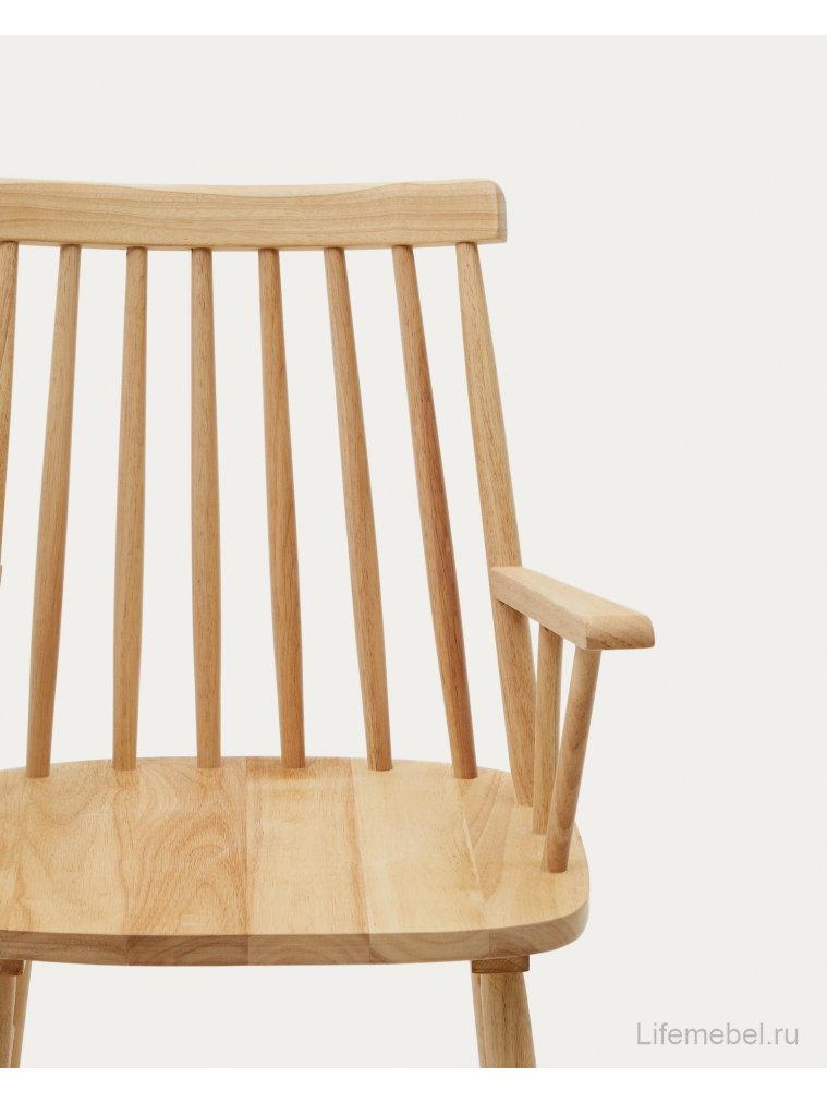 Деревянный стул Kristie с подлокотниками древесный