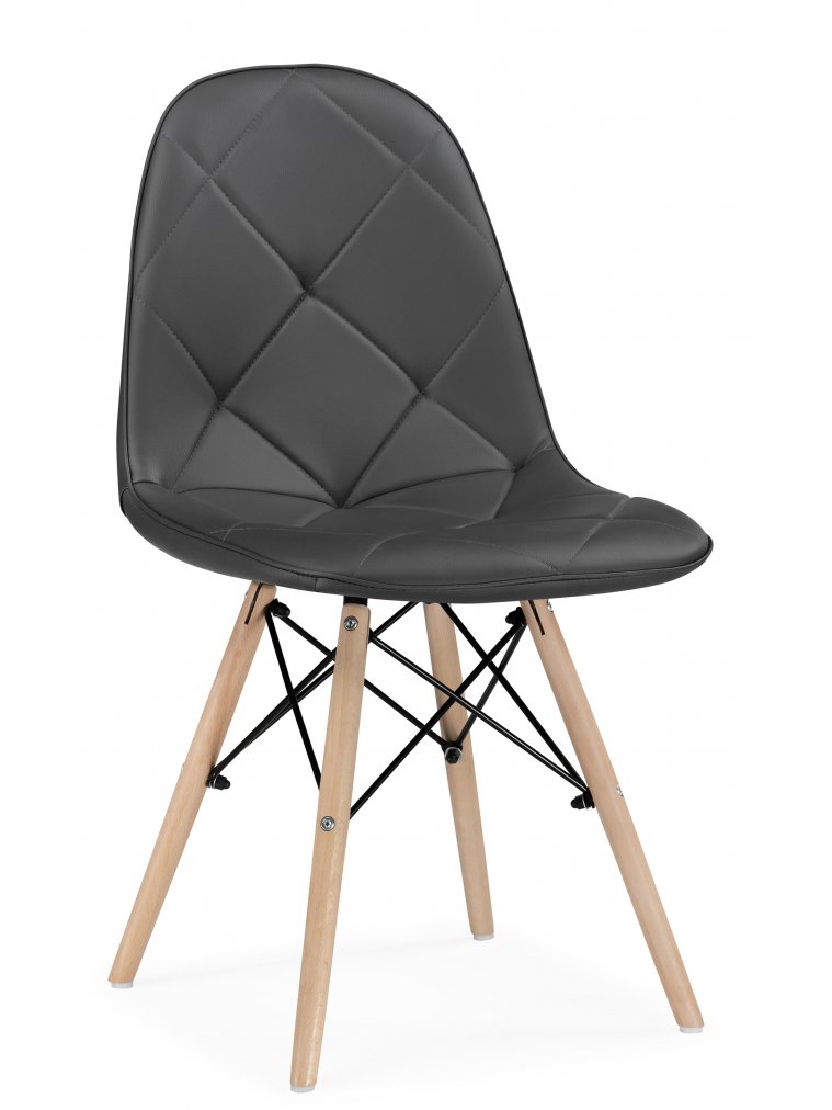 Деревянный стул Kvadro 1 gray / wood