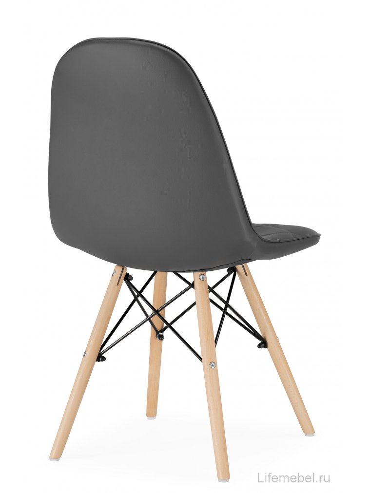 Деревянный стул Kvadro 1 gray / wood