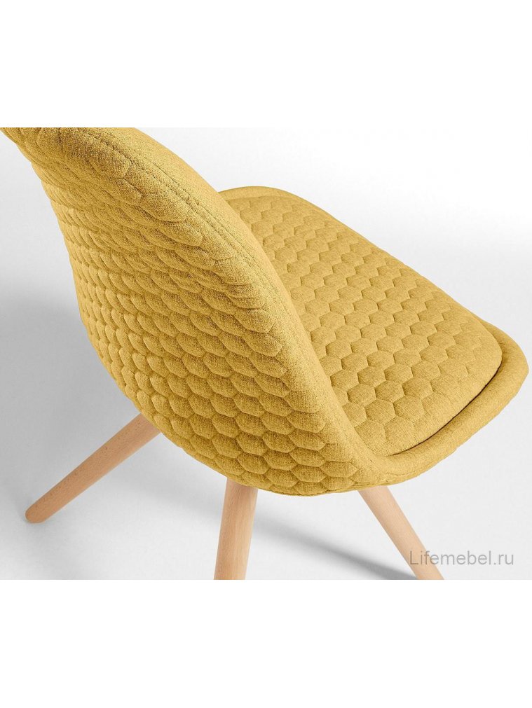 Деревянный стул Lars желтый
