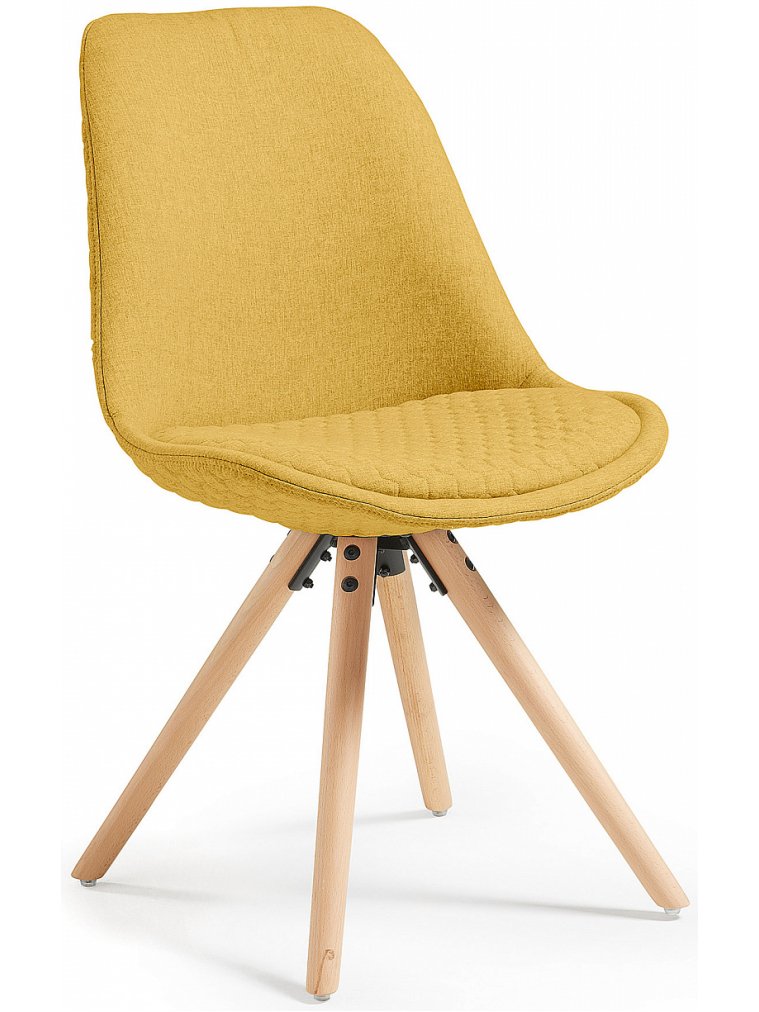 Деревянный стул Lars желтый