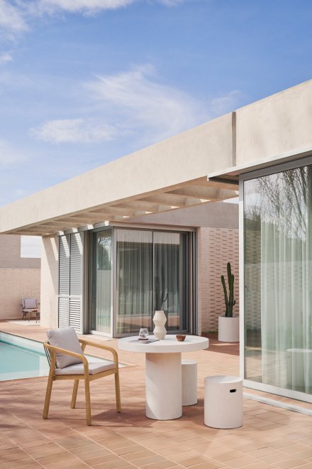 Деревянный стул Malaret белый / натуральный