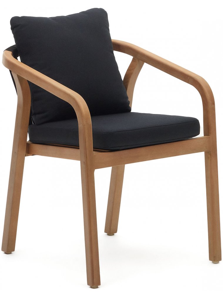 Деревянный стул Malaret черный / натуральный