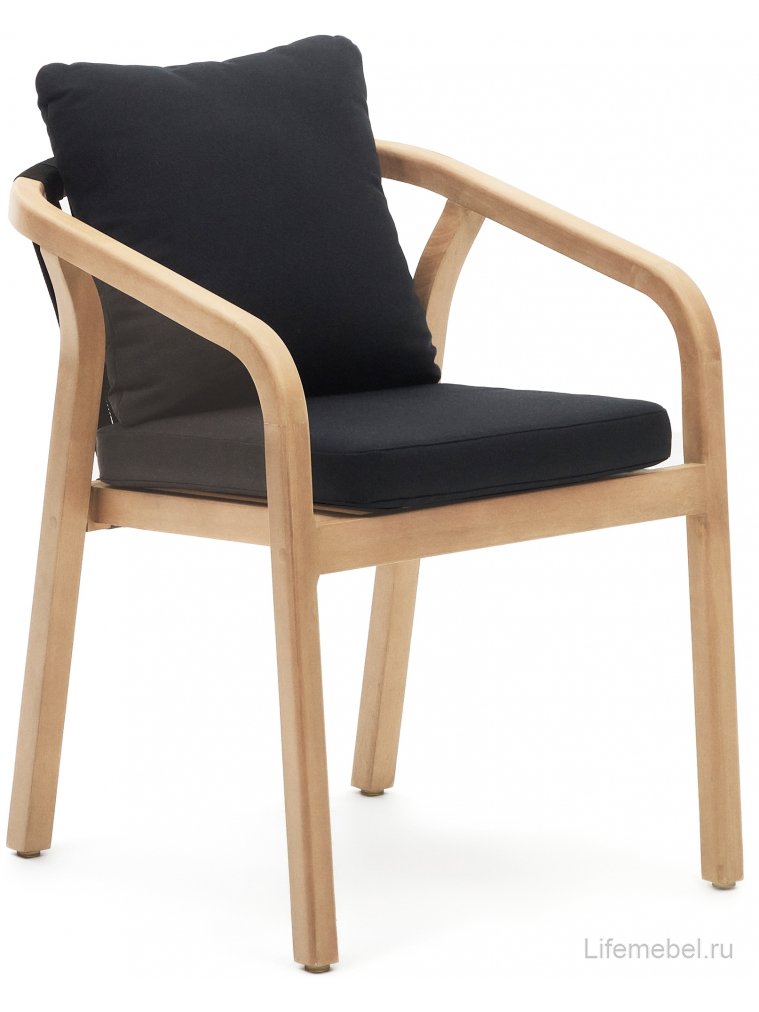 Деревянный стул Malaret черный / натуральный