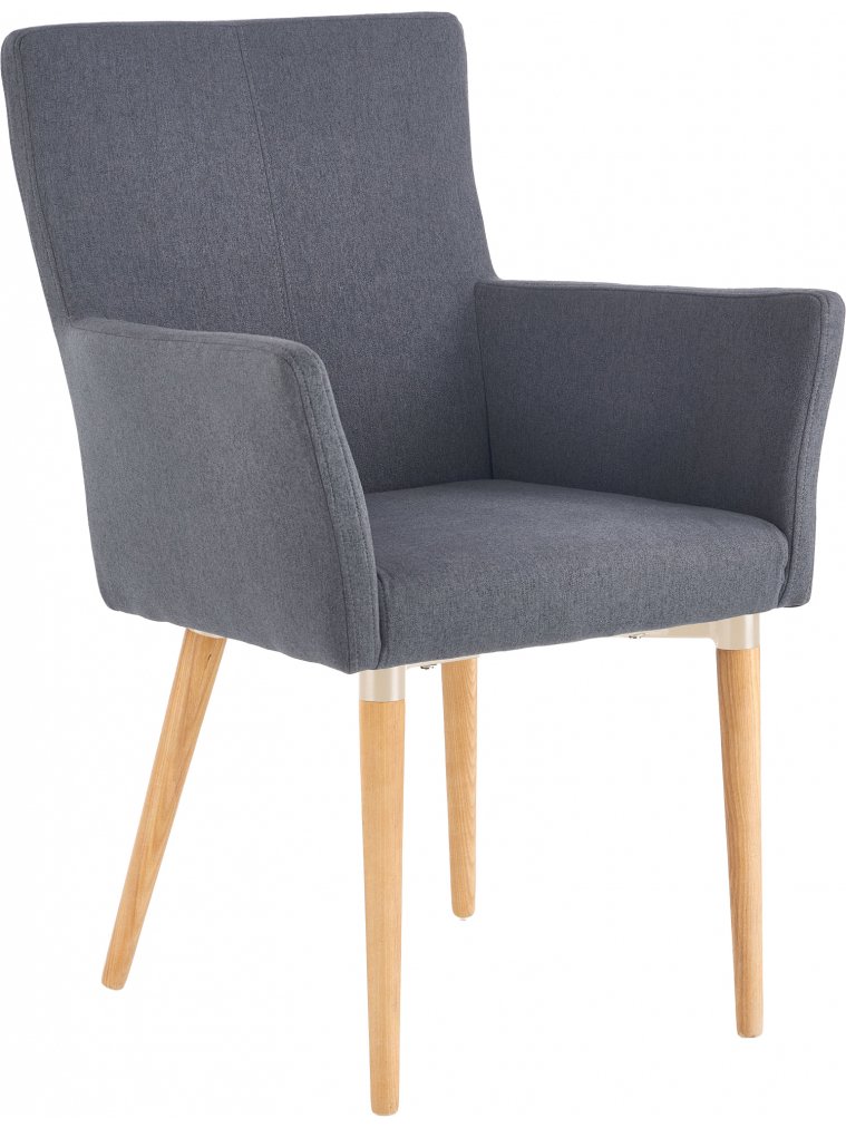 Деревянный стул Маран темно-серый / натуральный