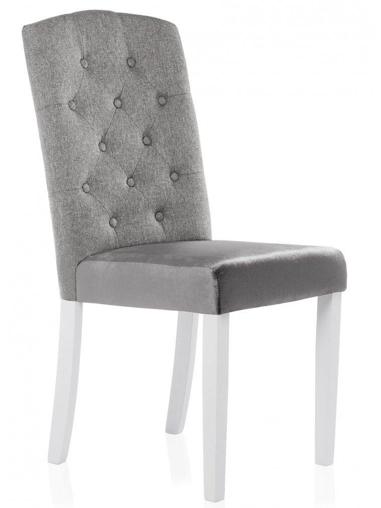 Деревянный стул Menson 01 grey / white