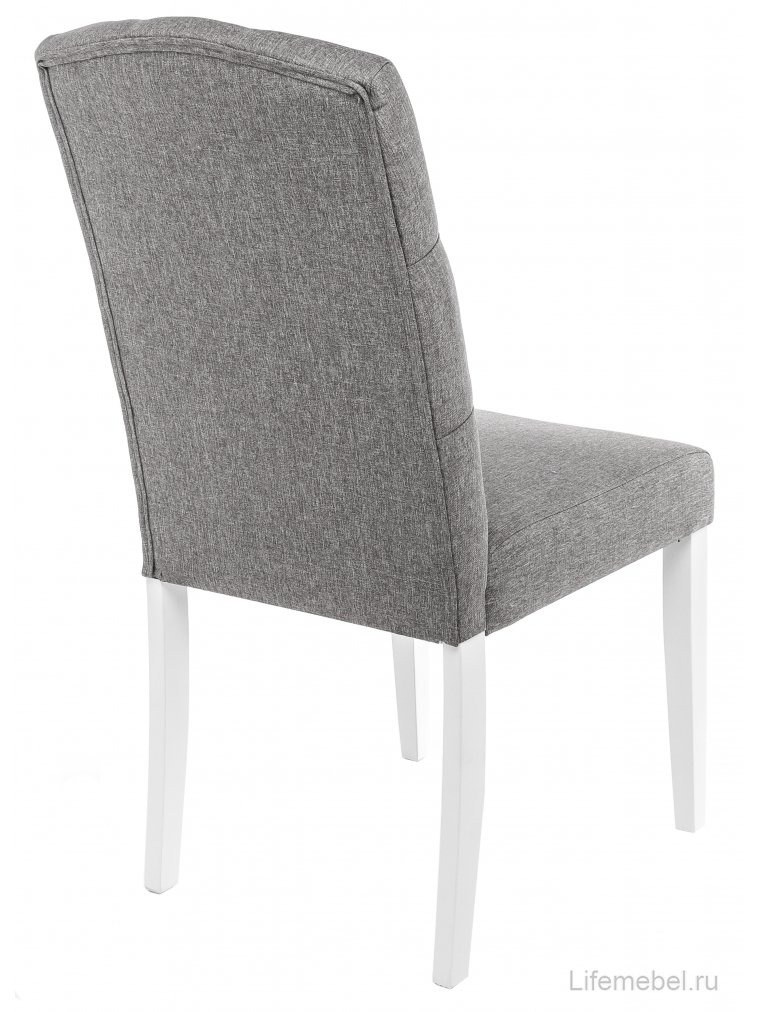 Деревянный стул Menson 03 white / fabric pebble