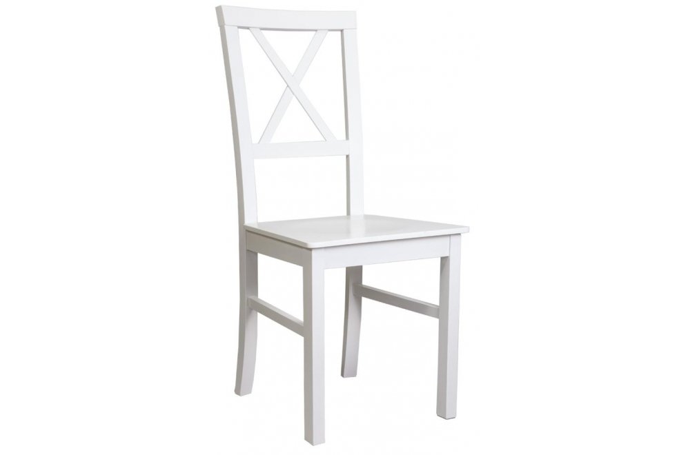 Деревянный стул Milano 4 D белый