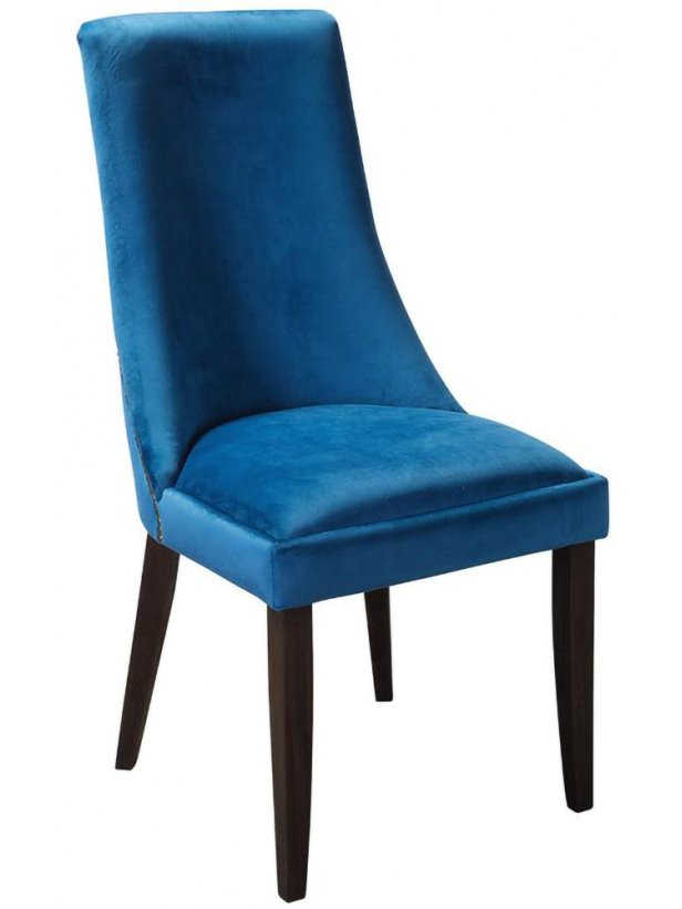 Деревянный стул Модерн синий / дуб гладстоун