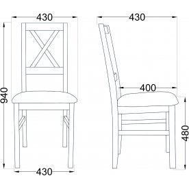Деревянный стул Nilo 10