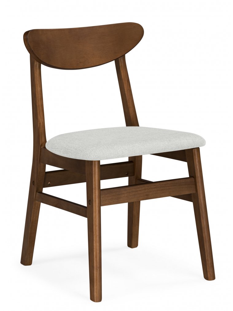 Деревянный стул Okava бежевый / орех