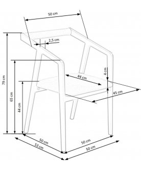 Деревянный стул Azul