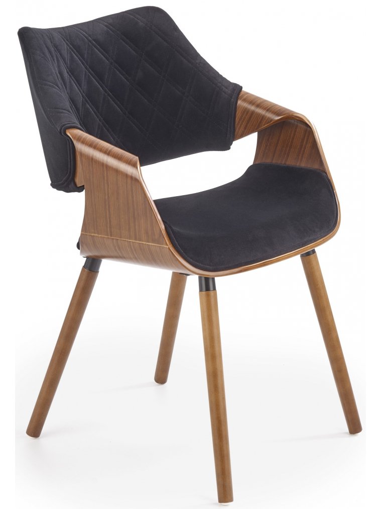 Деревянный стул K396 орех / черный