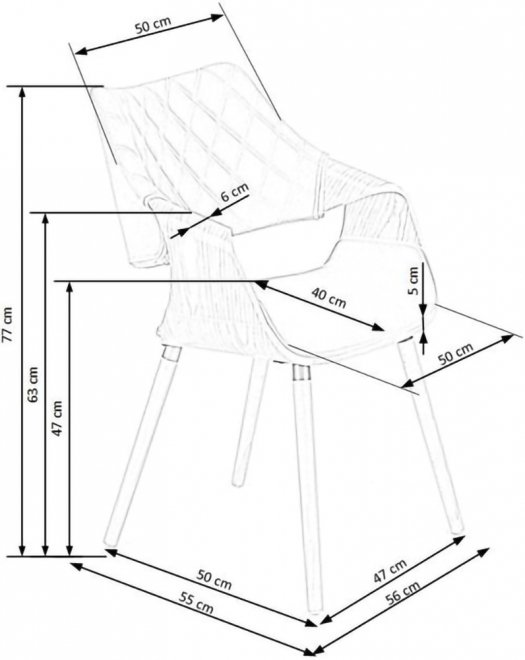 Деревянный стул K396 орех / черный