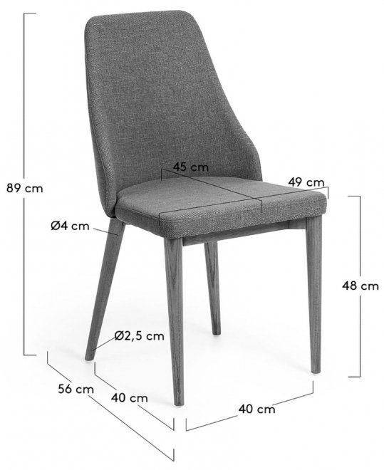 Деревянный стул Roxie горчичный