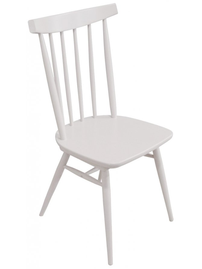Деревянный стул Самурай белая эмаль
