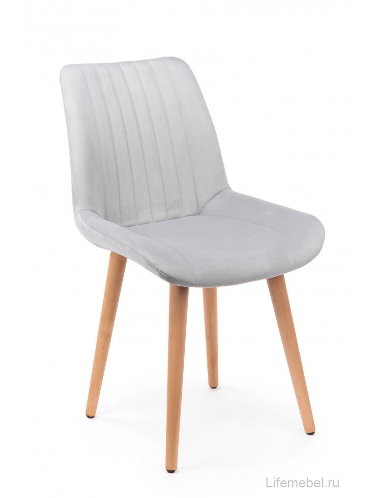 Деревянный стул Седа 360 светло-серый (zd 960) / светлое дерево