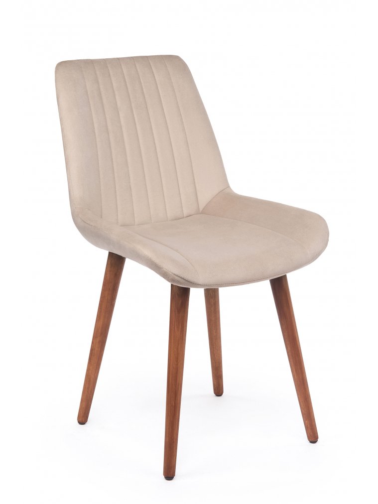 Деревянный стул Седа бежевый (zd 210) / темное дерево