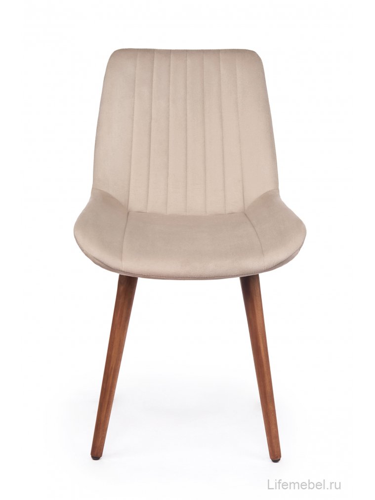 Деревянный стул Седа бежевый (zd 210) / темное дерево