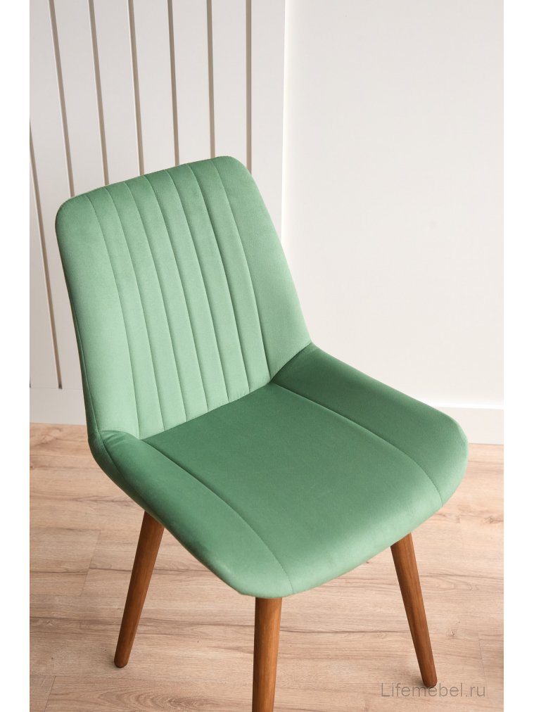 Деревянный стул Седа фисташковый (zd 651) / темное дерево