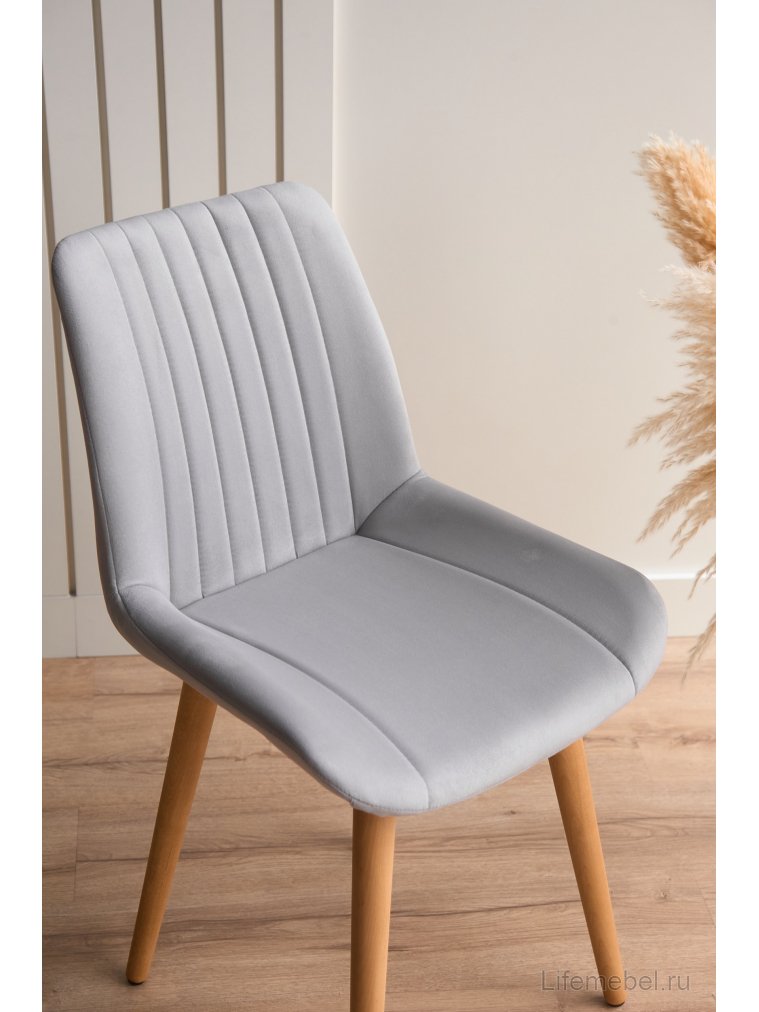 Деревянный стул Седа светло-серый (zd 960) / светлое дерево