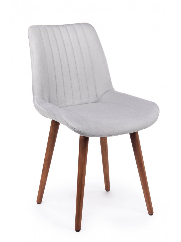 Деревянный стул Седа светло-серый (zd 960) / темное дерево