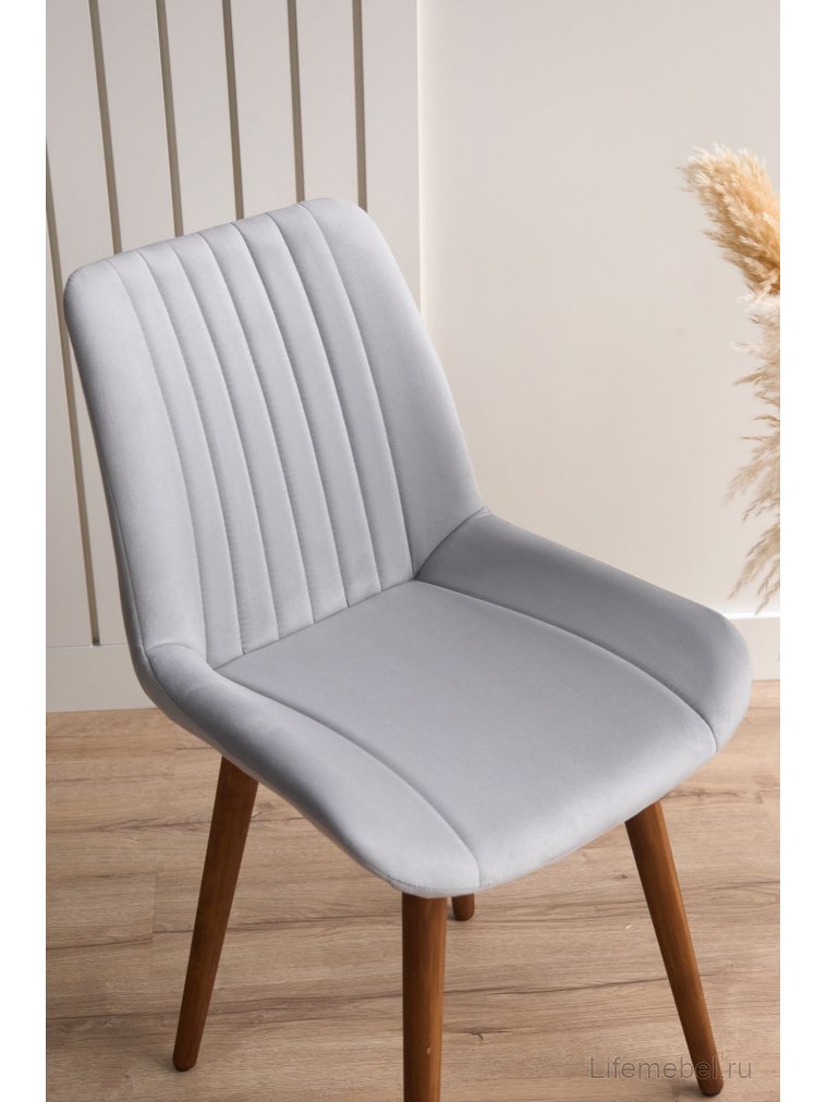 Деревянный стул Седа светло-серый (zd 960) / темное дерево