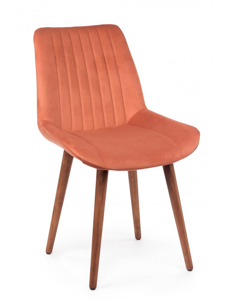 Деревянный стул Седа терракотовый (zd 432) / темное дерево