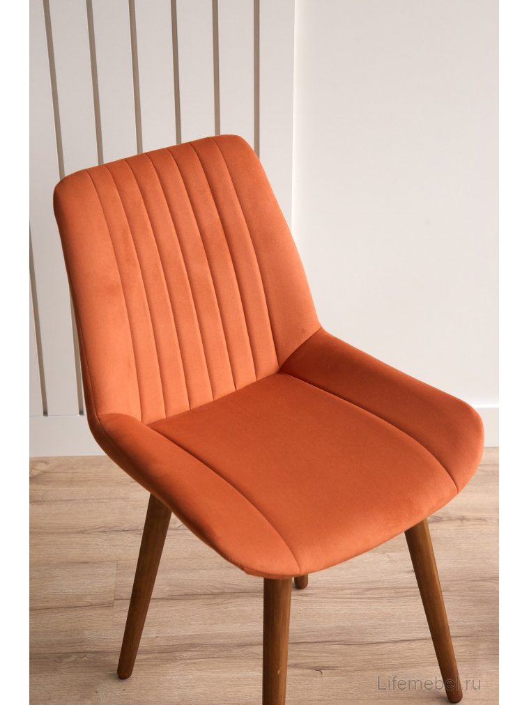 Деревянный стул Седа терракотовый (zd 432) / темное дерево