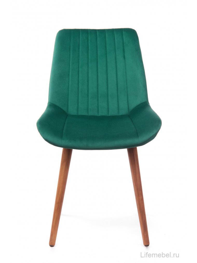 Деревянный стул Седа зеленый (zd 667) / темное дерево