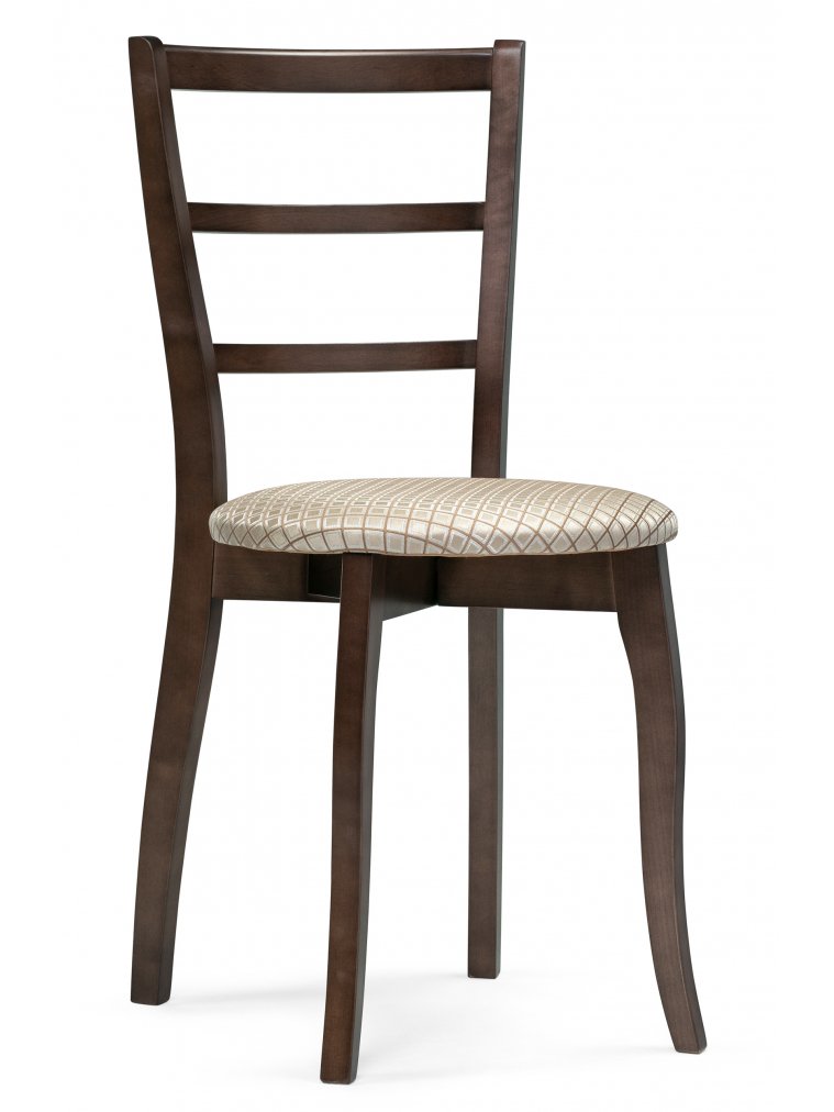 Деревянный стул Сода орех / камелия ромб