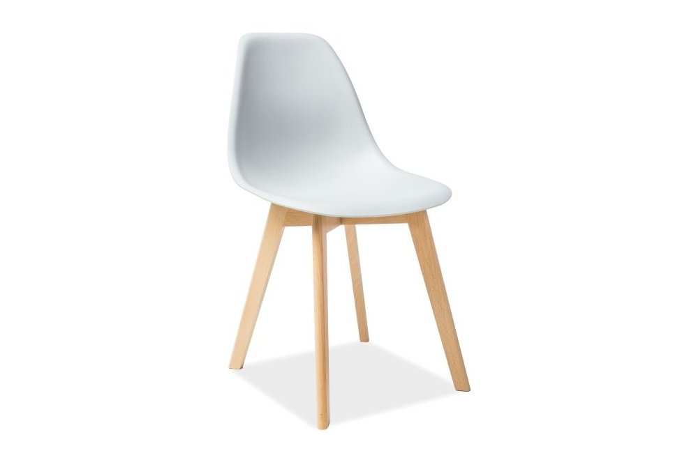 Деревянный стул Moris светло-серый / бук