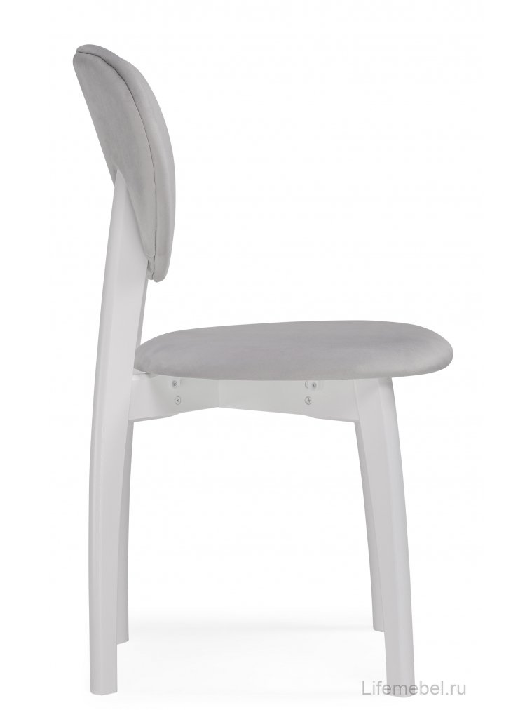 Деревянный стул Вакимо ткань tenerife silver / белый