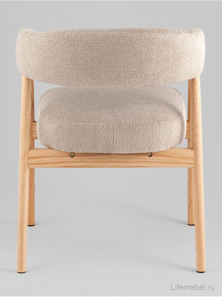 Деревянный стул Розо букле бежевый