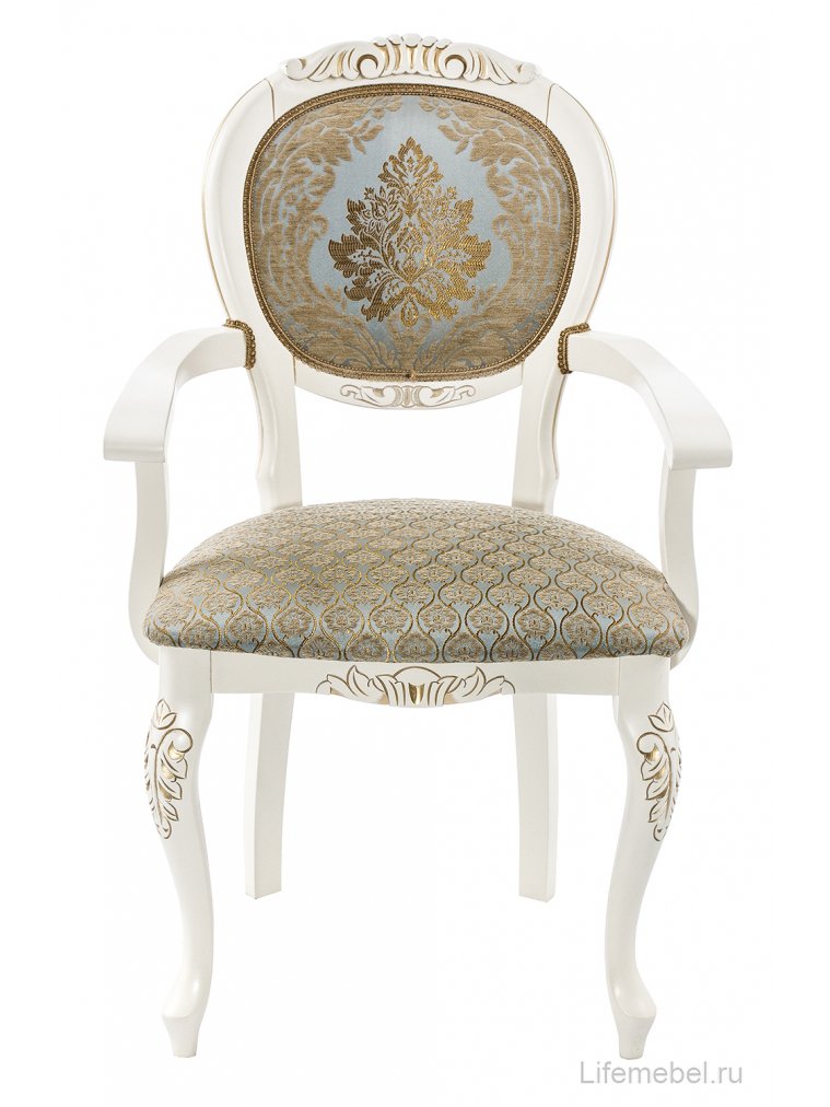 Кресло Adriano 2 молочный / патина