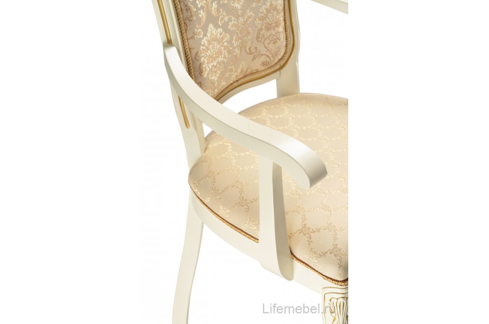 Кресло Руджеро патина золото / бежевый