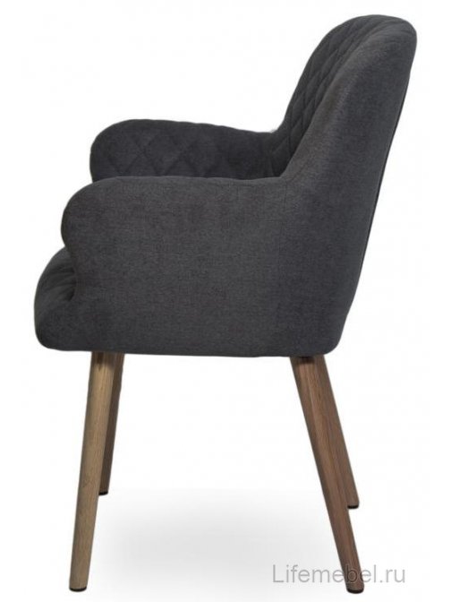 Кресло D5 dark grey miss 58 / oak