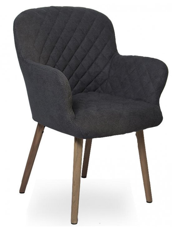 Кресло D5 dark grey miss 58 / oak