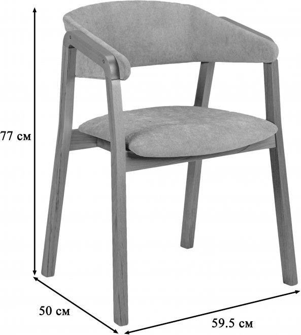 Кресло / Стул Dalia Soft грей