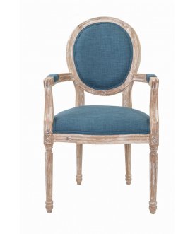 Мягкий стул с подлокотниками Diella Blue