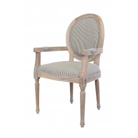 Мягкий стул с подлокотниками Diella Pinstripe