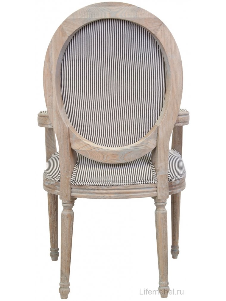 Мягкий стул с подлокотниками Diella Pinstripe