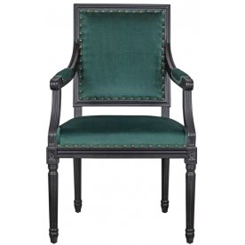 Мягкий стул с подлокотниками Runako Green