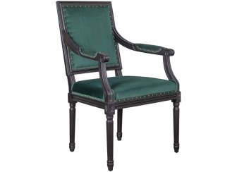 Мягкий стул с подлокотниками Runako Green