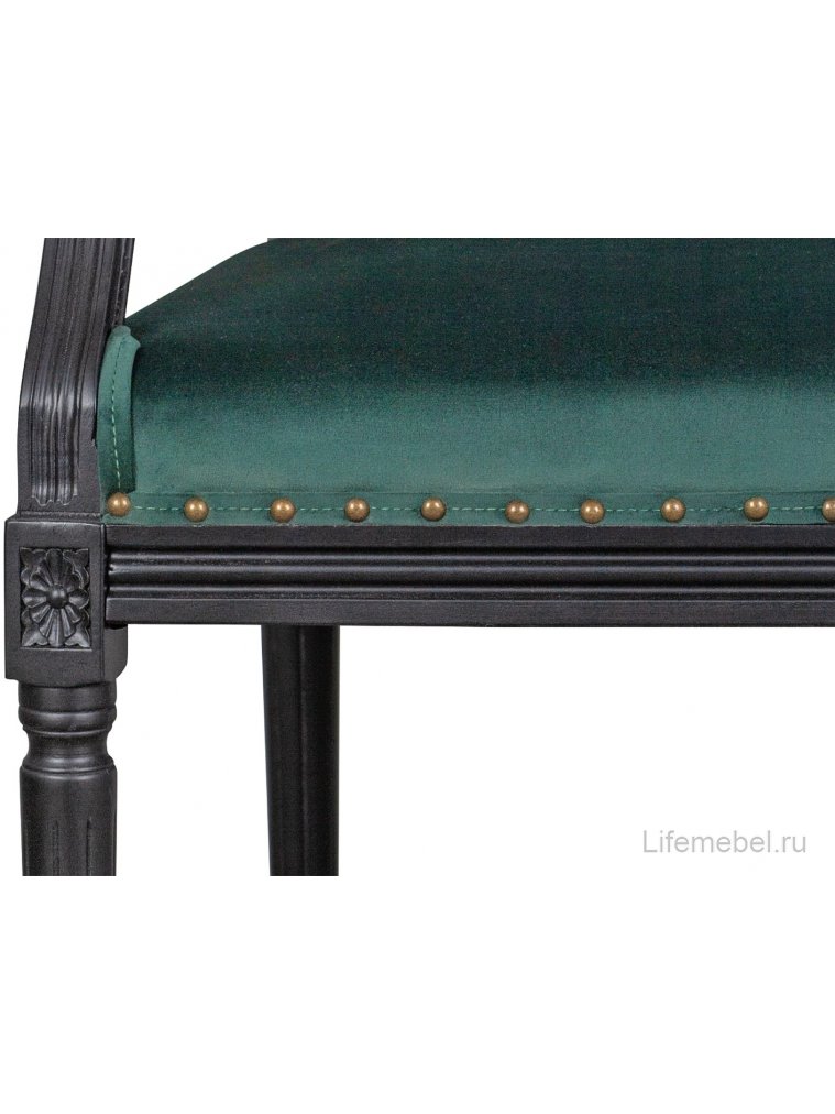 Мягкий стул с подлокотниками Runako Green