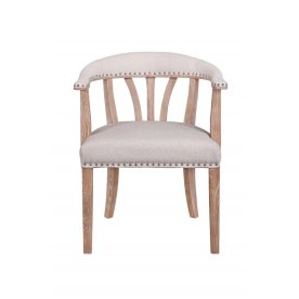 Мягкий стул с подлокотниками Tanner Beige