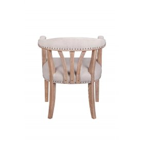 Мягкий стул с подлокотниками Tanner Beige