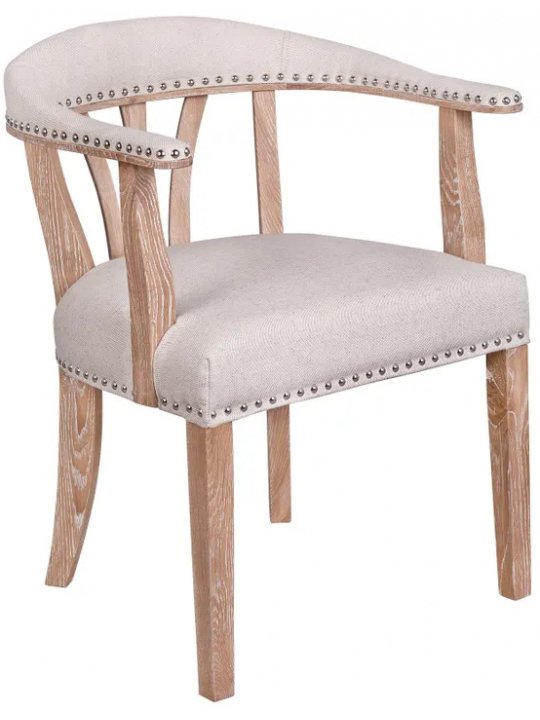 Мягкий стул с подлокотниками Tanner Beige